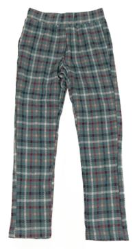 Modrošedo-vínovo-bílé kostkované tregíny Kiki&Koko