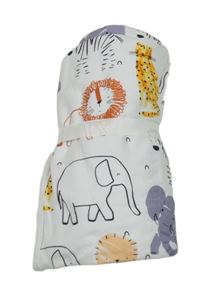 Nové - Bílá bavlněná deka se zvířátky F&F