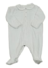 Bílý sametový overal s límečkem Mamas&Papas