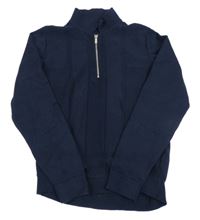 Tmavomodrý svetr s límečkem Next