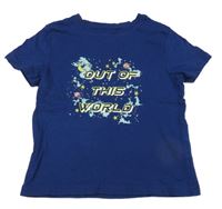 Námořnicky modré tričko s nápisom Primark