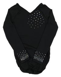 Černé cvičební body s flitry 