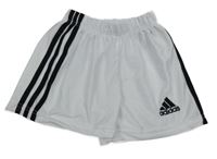 Bílé sportovní kraťasy s logem Adida