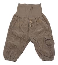 Béžové manšestrové kalhoty s kapsou H&M