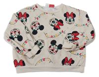 Béžová mikina s Minnie a Mickeym Disney + LCW