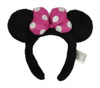 Černá chlupatá čelenka - Minnie