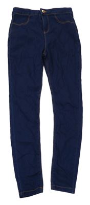 Tmavomodré skinny rifle Denim