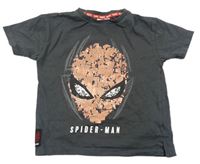 Tmavosivé tričko so Spider-manem MARVEL