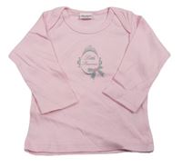 Světlerůžové triko se zrcátka Bambino