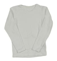 Bílé žebrované spodní triko s mašlí M&S