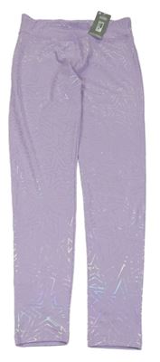 Nové - levandulové sportovní legíny s hvězdičkami St. Bernard