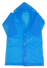 Modrá pláštěnka s kapucí