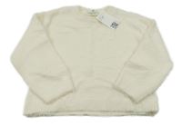 Nové - smetanový chlupatý svetr H&M