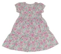 Smotanové šaty s kvietkami Kiki&Koko