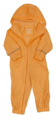 Světleoranžová šusťáková nepromokavá kombinéza s kapucí MOUNTAIN WAREHOUSE