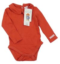 Nové - červené body s nápisem - Paddington a límečkem 