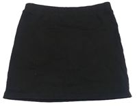 Čierna bavlnená sukňa s všitými kraťasy Nutmeg