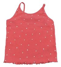 Jahodový bodkovaná ý rebrovaný crop top George