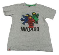 Sivé melírované tričko s Lego Ninjago