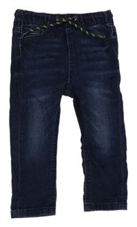 Tmavomodré teplákové rifle Next