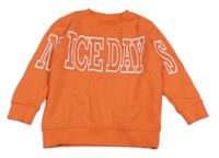 Korálová mikina s nápisom Tom Tailor