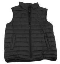 Čierna prešívaná šušťáková zateplená vesta Primark