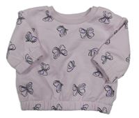 Lila mikina s motýly Primark