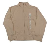 Pudrová prepínaci mikina s logom Champion