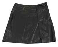 Čierna koženková sukňa H&M