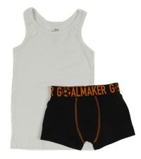 2set - Bílý nátělník + černé boxerky