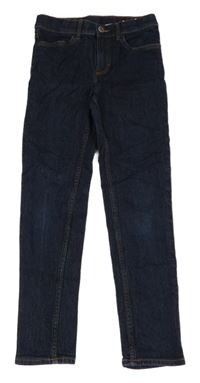 Tmavomodré slim fit rifle H&M