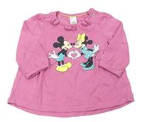 Ružová tunika s Mickeym a Minnie zn. Disney