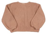Svetloružový pletený sveter H&M