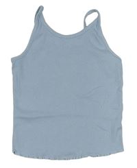 Svetlomodrý rebrovaný crop top George