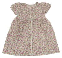 Svetloružové kvetované prepínaci šaty Primark