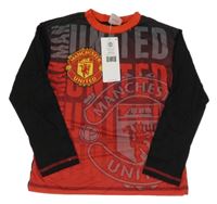 Nové - červeno-čierne tričko s Manchester united
