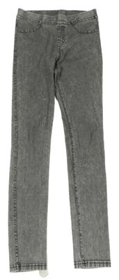 Šedé melírované džegíny H&M