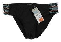Nové - černé plavkové kalhotky s výšivkou Primark