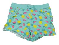 Tyrkysové kraťasy s ovociem Primark