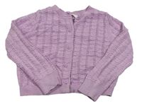 Lila vzorovaný prepínaci crop sveter M&S