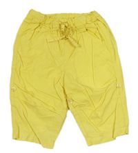 Žlté plátenné nohavice H&M
