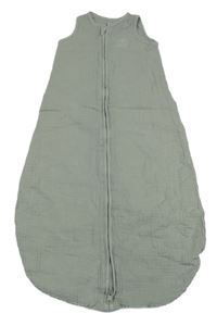 Světlezelený mušelínový podšitý spací pytel s výšivkou F&F
