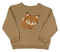 Hnedá mikina s líškou H&M