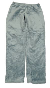 Šedé plyšové pyžamové kalhoty 