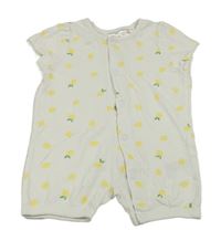 Bílý kraťasový overal s citrony H&M