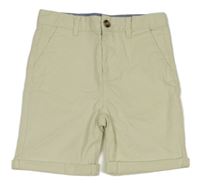 Smetanové plátěné chino kraťasy Primark