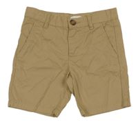 Béžové plátenné chino kraťasy H&M