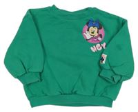 Zelená mikina s Minnie Disney