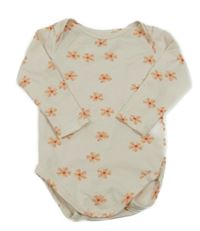 Smetanovo-oranžové květované body HEMA 