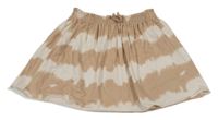 Béžovo-smotanová pruhovaná sukňa H&M